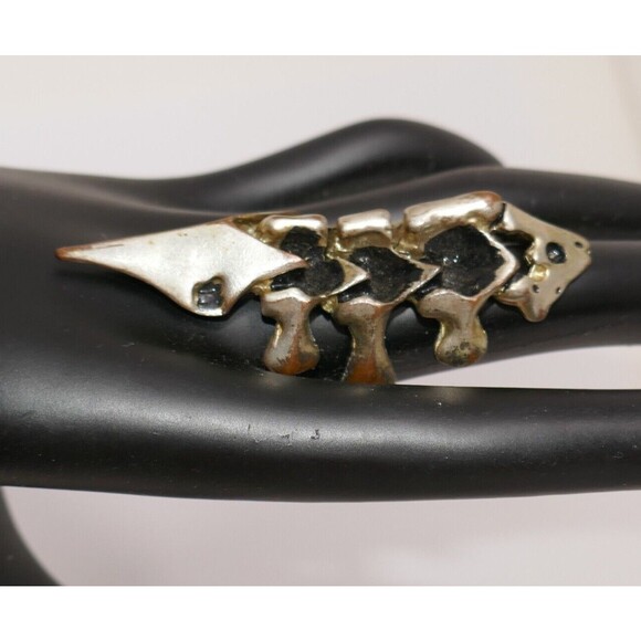 Gothic Knuckle Armor Claw Spine Vertebrae Long Ring Size 10 RARE - Picture 4 of 10